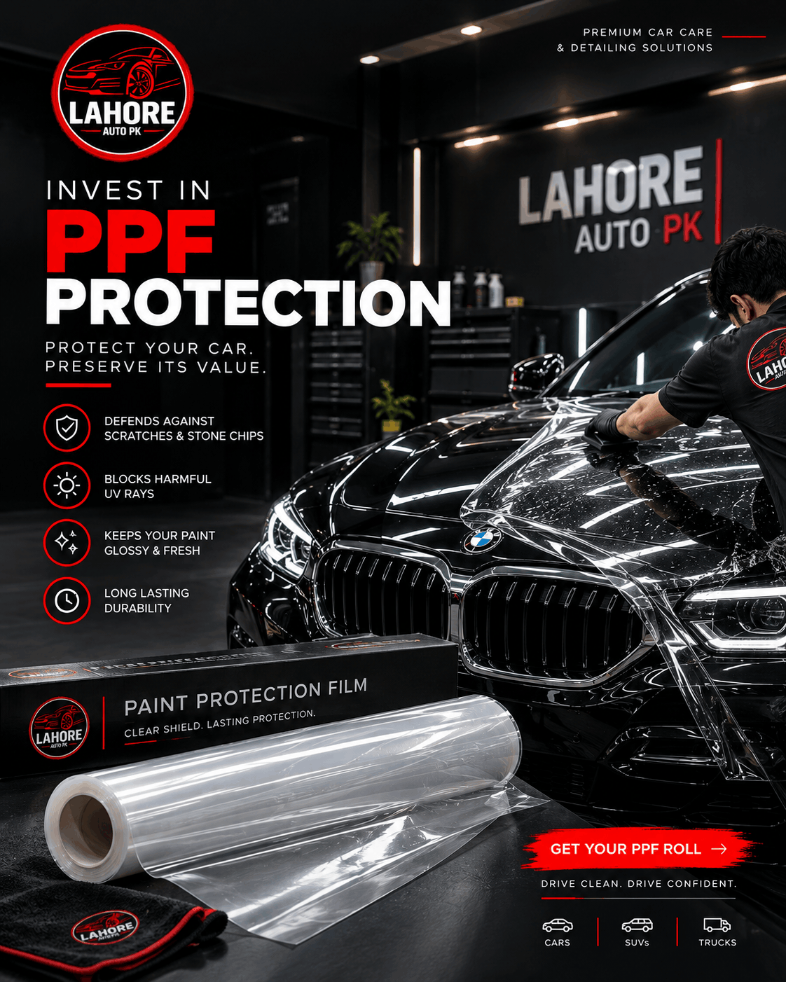 Best PPF Roll in Lahore for Automotive Paint Protection