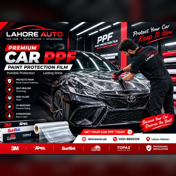 Paint protection film Car PPF in Lahore – 8.5 Mil TPU